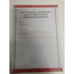 Rapid Testing Continuous Quality Improvement Portfolio of Evidence